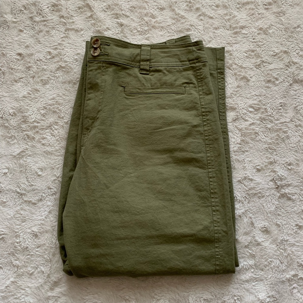 A New Day High Rise Wide Leg Pleat Cargo Trouser Pants Size 14